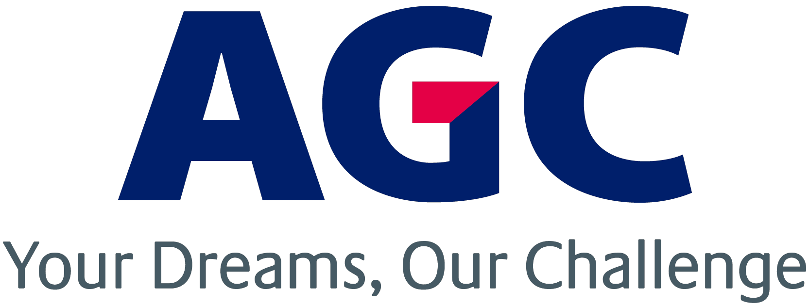 agc group brand logo and brand statement logo center