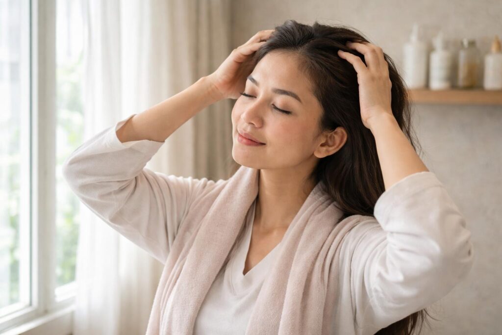 scalp massage self